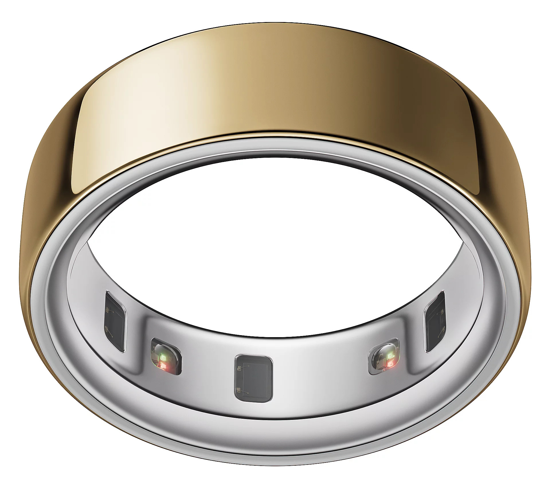 Oura Ring 4 Gold Color Titanium Smart Ring w/2Charging Docks | QVC