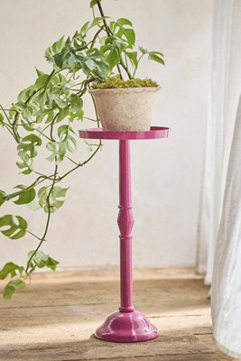 Spindle Aluminum Side Table, | Anthropologie (US)