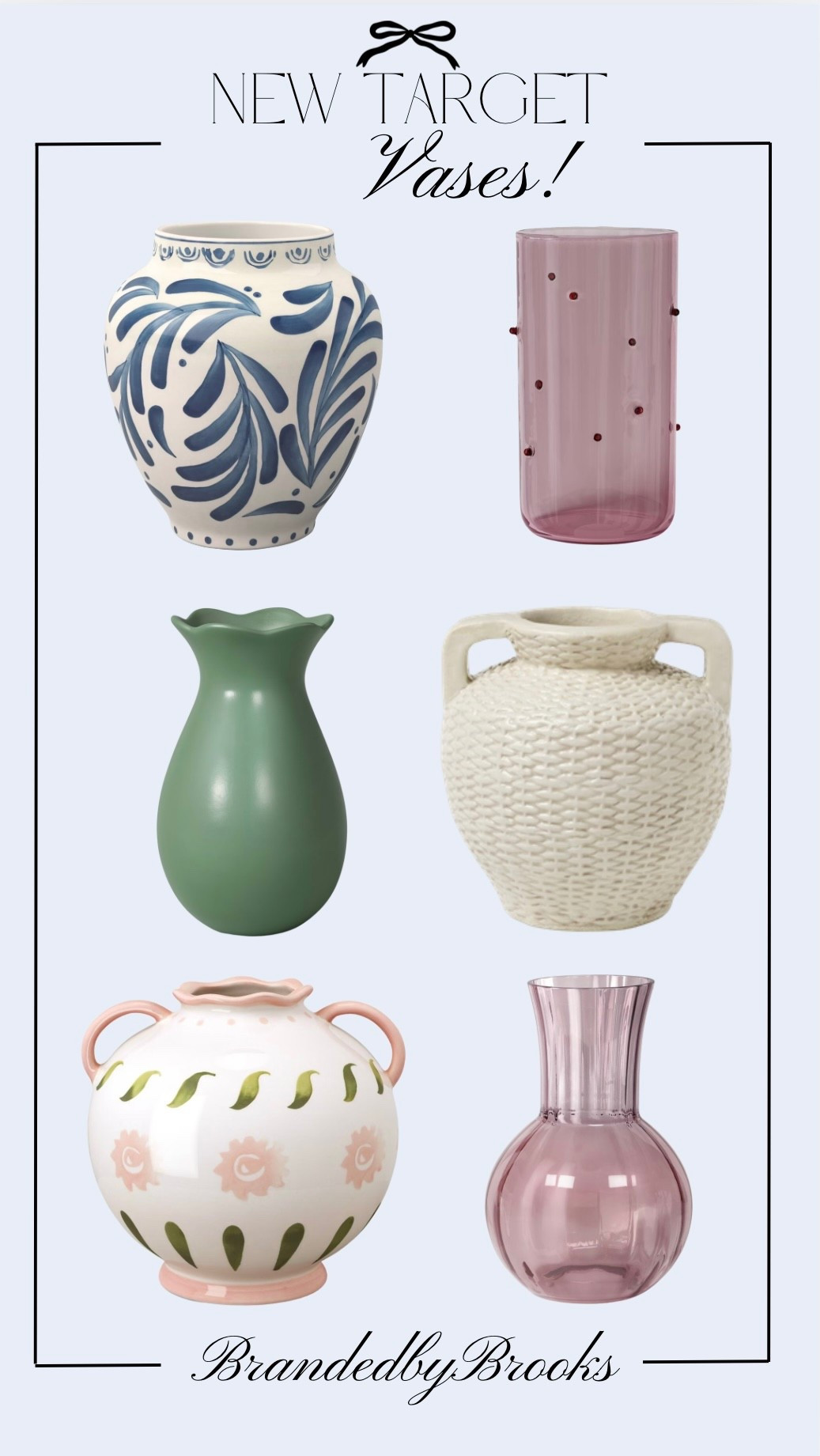 The cutest new vases from Target 🤍 Perfect for fresh flowers, faux stems, or styling open shelves and coffee tables. These affordable Target home decor finds add the prettiest touch to any space and are an easy way to refresh your home for the season ✨


#LTKFindsUnder50 #LTKGiftGuide #LTKHome