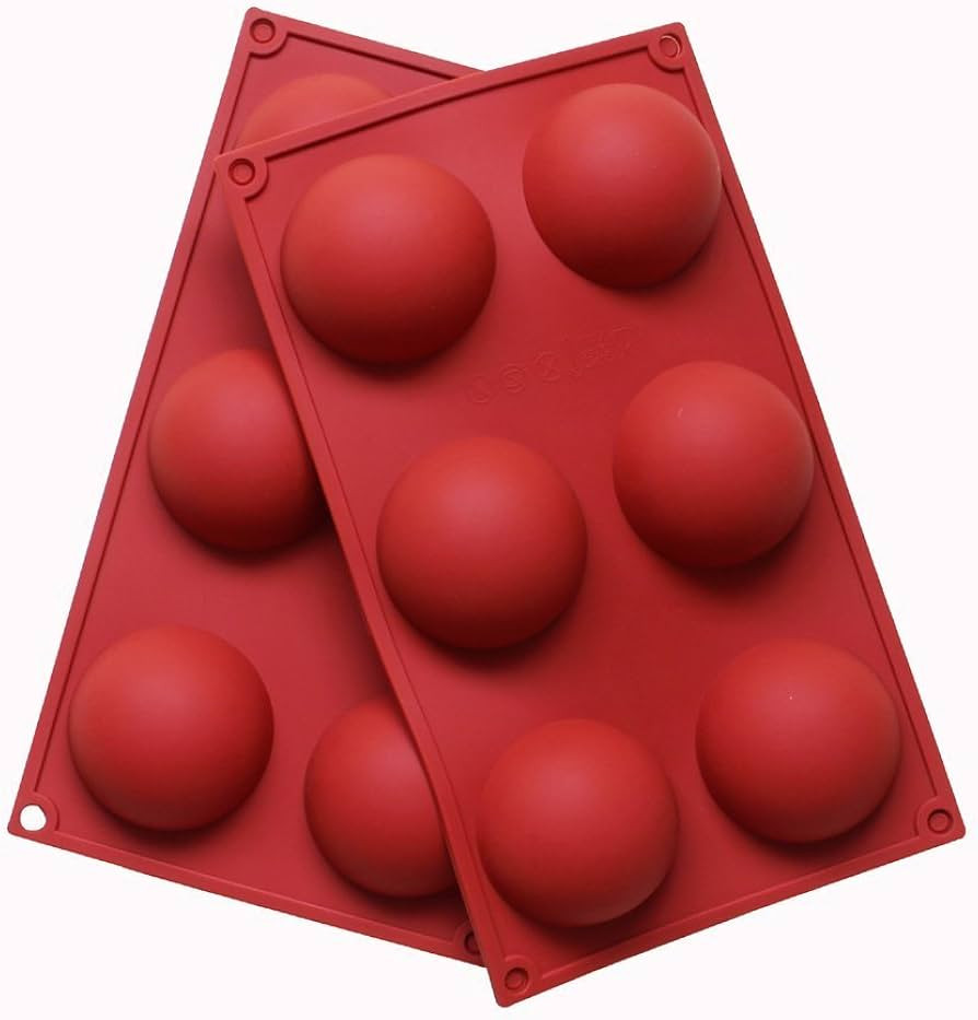 6 Holes Hot Chocolate Bomb Mold Dome Silicone Mould For Chocolate Cake Jelly Pudding Handmade Soa... | Amazon (US)