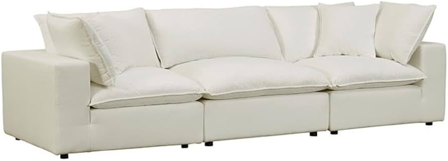 Cali 120" Natural Performance Fabric Modular Sofa - TOV Furniture | Amazon (US)