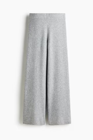 H & M - Fine-knit trousers - Grey | H&M (UK, MY, IN, SG, PH, TW, HK)