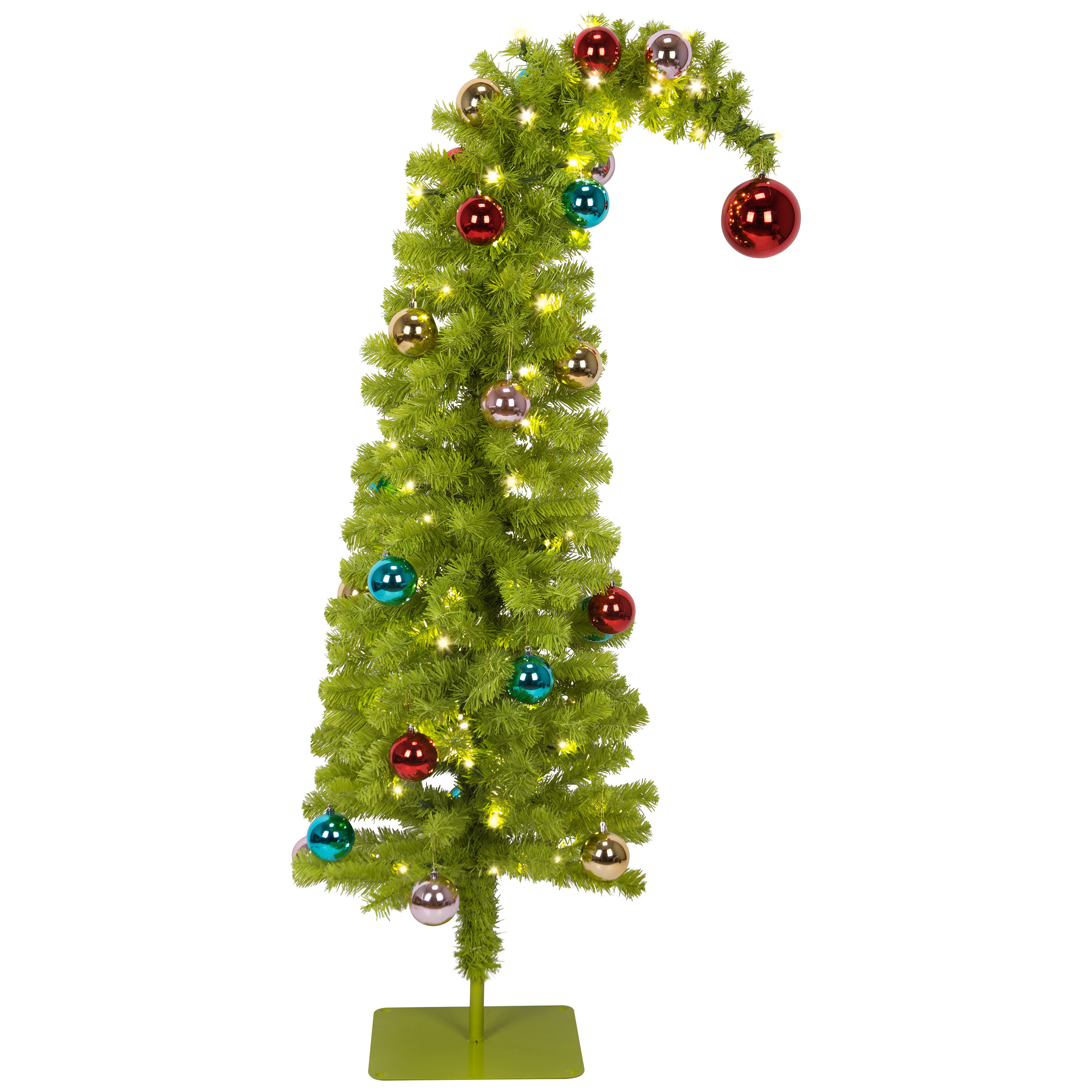 Grinch 4.75-ft LED Dr. Seuss' The Grinch Christmas Tree in Green | 884695 | Lowe's