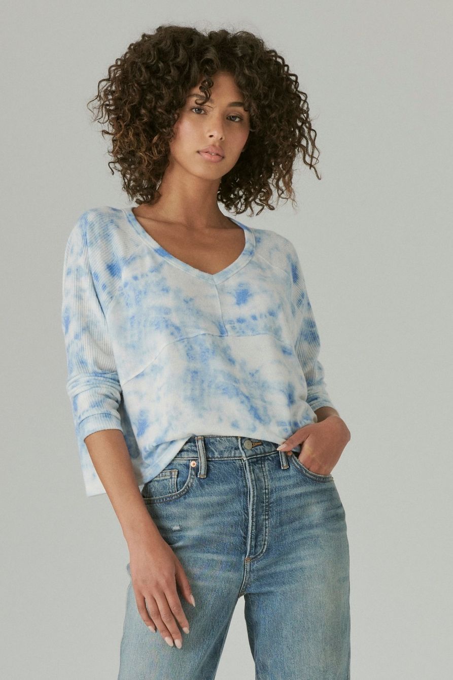 cropped boxy cloud jersey crew | Lucky Brand