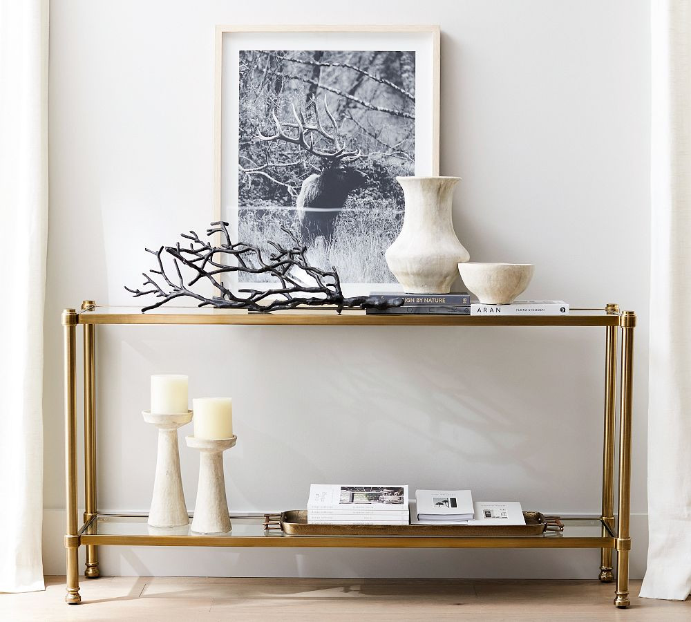 Everson Glass Console Table (58.5") | Pottery Barn (US)