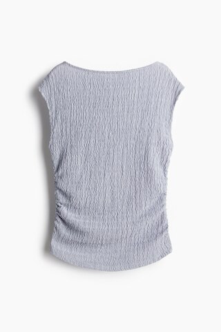 H & M - Textured jersey top - Blue | H&M (US + CA)