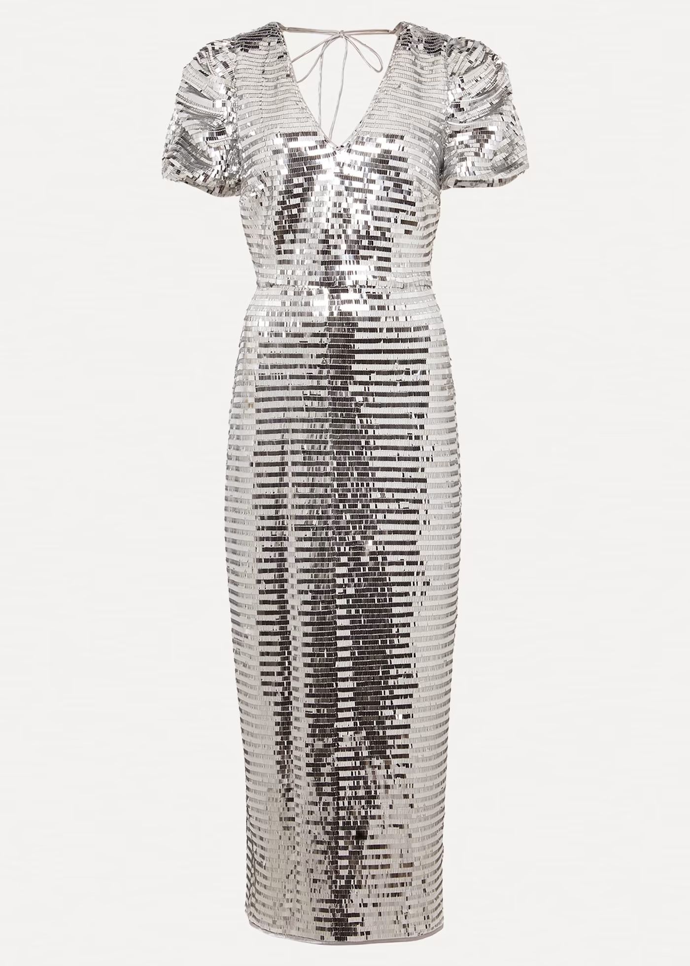 Novalie Silver Sequin Midaxi Dress | Phase Eight (UK)