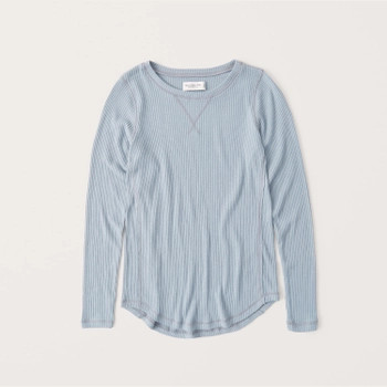 Cozy Long-Sleeve Ribbed Legging Tee | Abercrombie & Fitch (US)