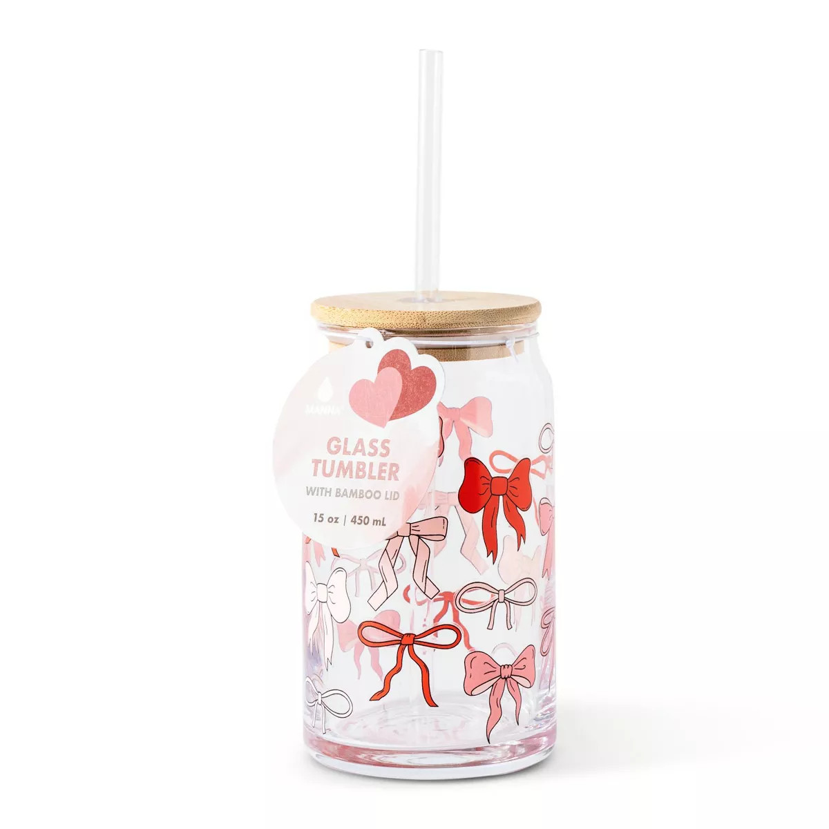 Manna 15oz Glass Bows Tumbler | Target