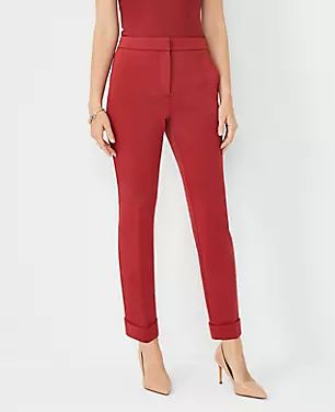 The High Rise Eva Ankle Pant in Double Knit | Ann Taylor (US)