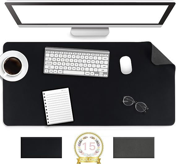 Non-Slip Desk Pad, Waterproof PVC Leather Desk Table Protector, Ultra Thin Large Mouse Pad, Easy ... | Amazon (US)