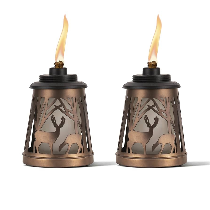 Woodsy Table Torch 2-Pack, Patio, Table Torch, Backyard, and Lawn, Cabin Décor, Up North, Outdoo... | Amazon (US)