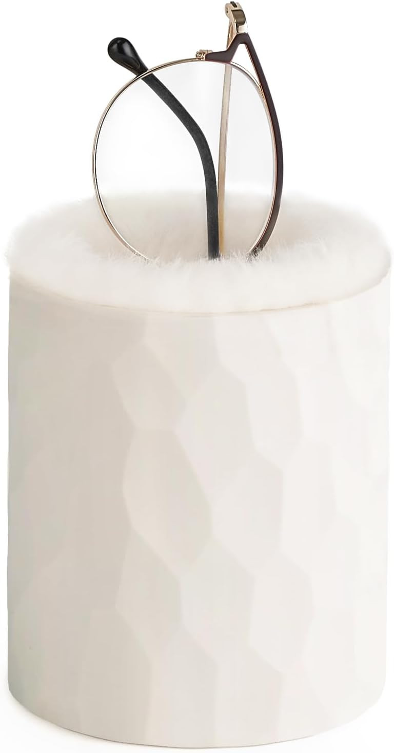 Mkono Plush Lined Eyeglasses Holder Protective Glasses Holder Stand Case Anti-scratch Glasses Sto... | Amazon (US)