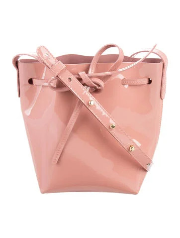 Mansur Gavriel Patent Mini Bucket Bag | The Real Real, Inc.