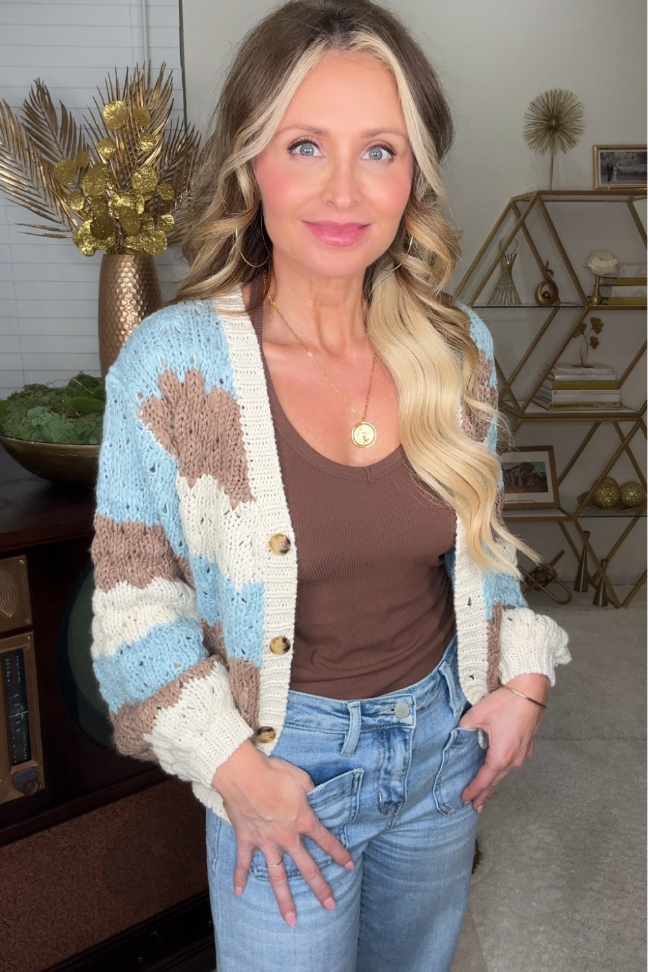 I really love my “grandma” sweaters. I think they’re so cute. Especially with my cowboy boots.

#LTKSeasonal #LTKFindsUnder100
