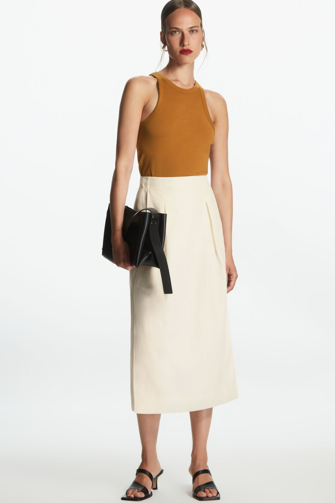 PLEATED MIDI SKIRT - OFF-WHITE - COS | COS (EU)