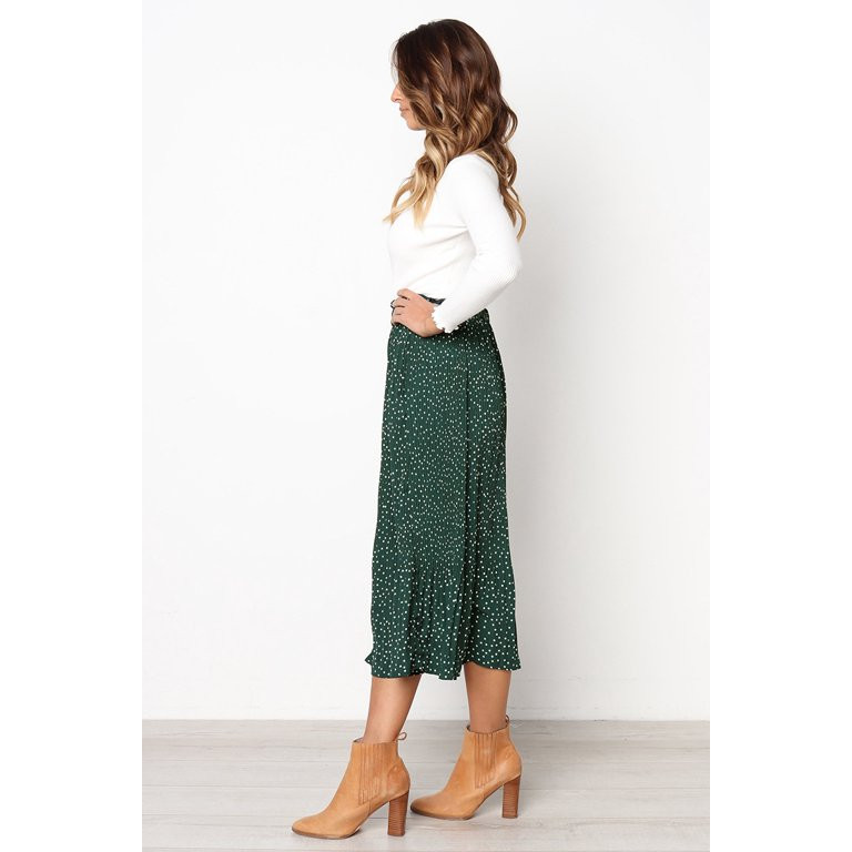 SIEANE Women's High-Waisted Midi Swing Skirt | Walmart (US)