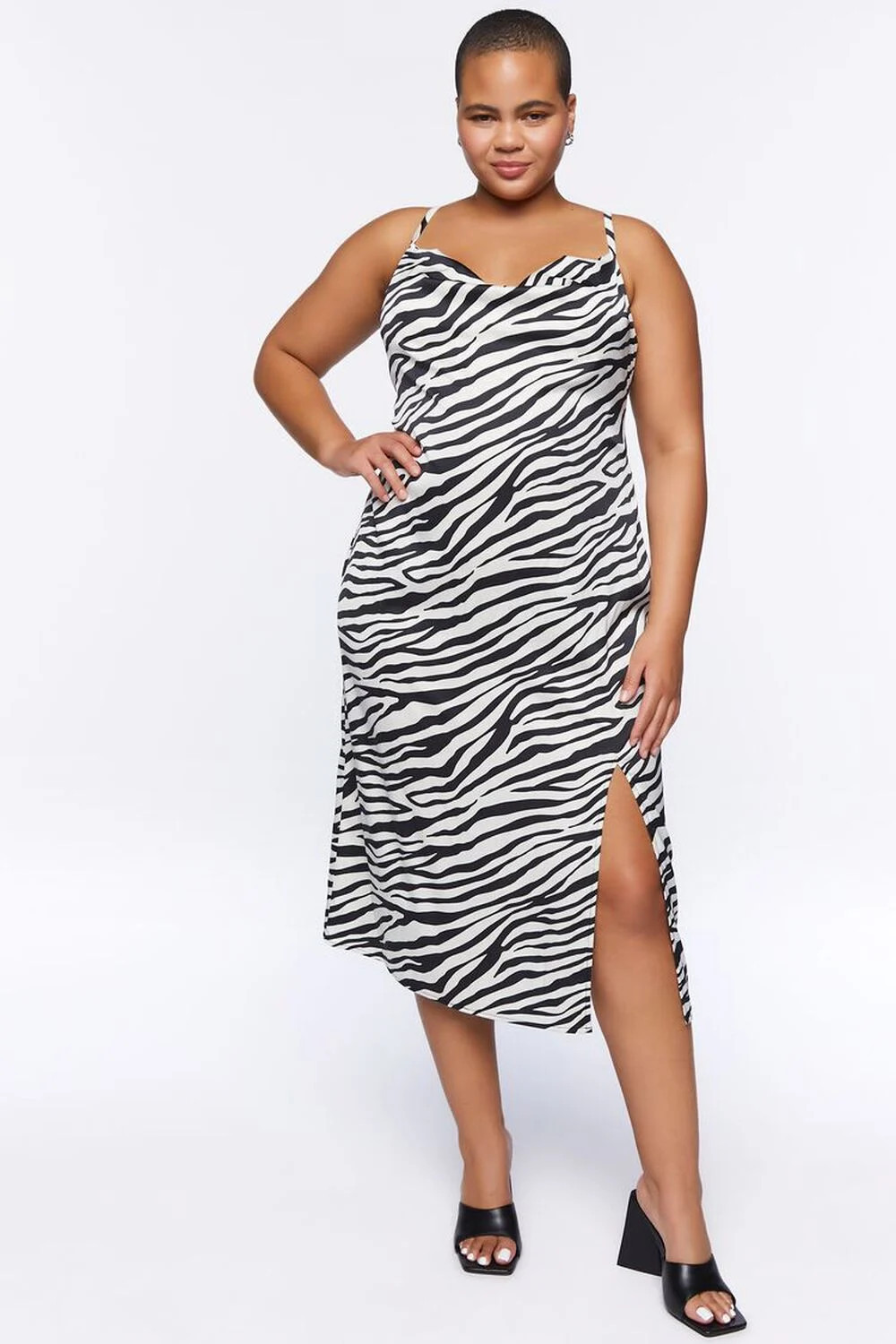 Plus Size Zebra Print Midi Dress | Forever 21 (US)