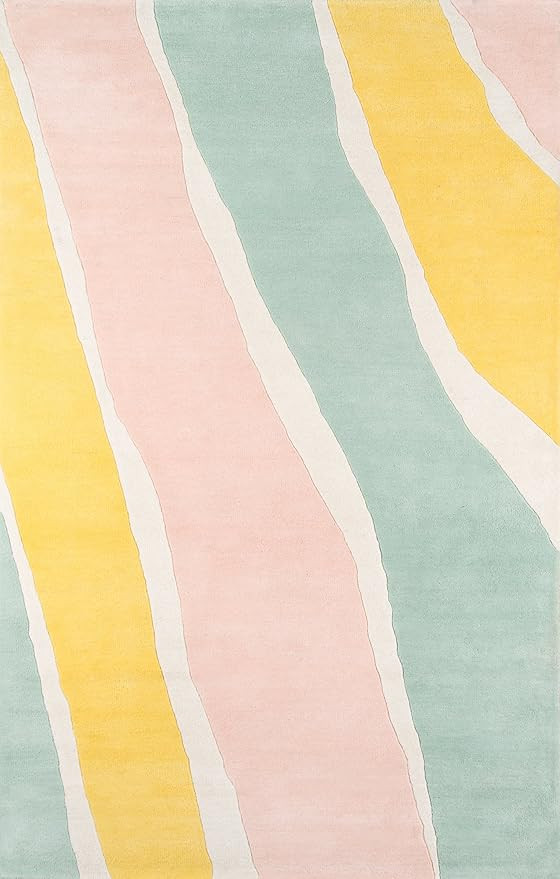 Novogratz Delmar Collection Sorbet Area Rug, 3'6" x 5'6", Pastel | Amazon (US)