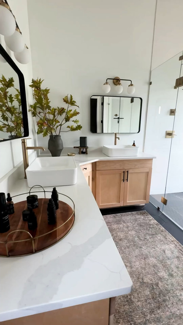 Combining our shower & bath tub into one area in our master bath was one of my…
