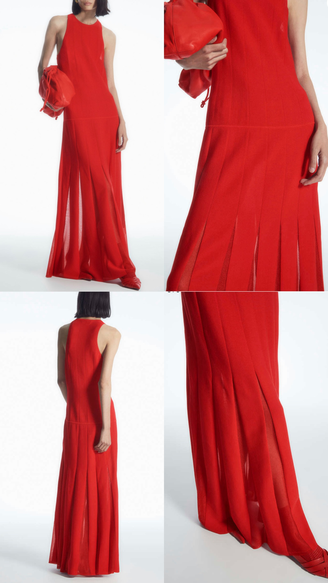 chinese dress ladies KASIA Cosmos Strapless Smocked Maxi Dress Red  Matilda's Life Style