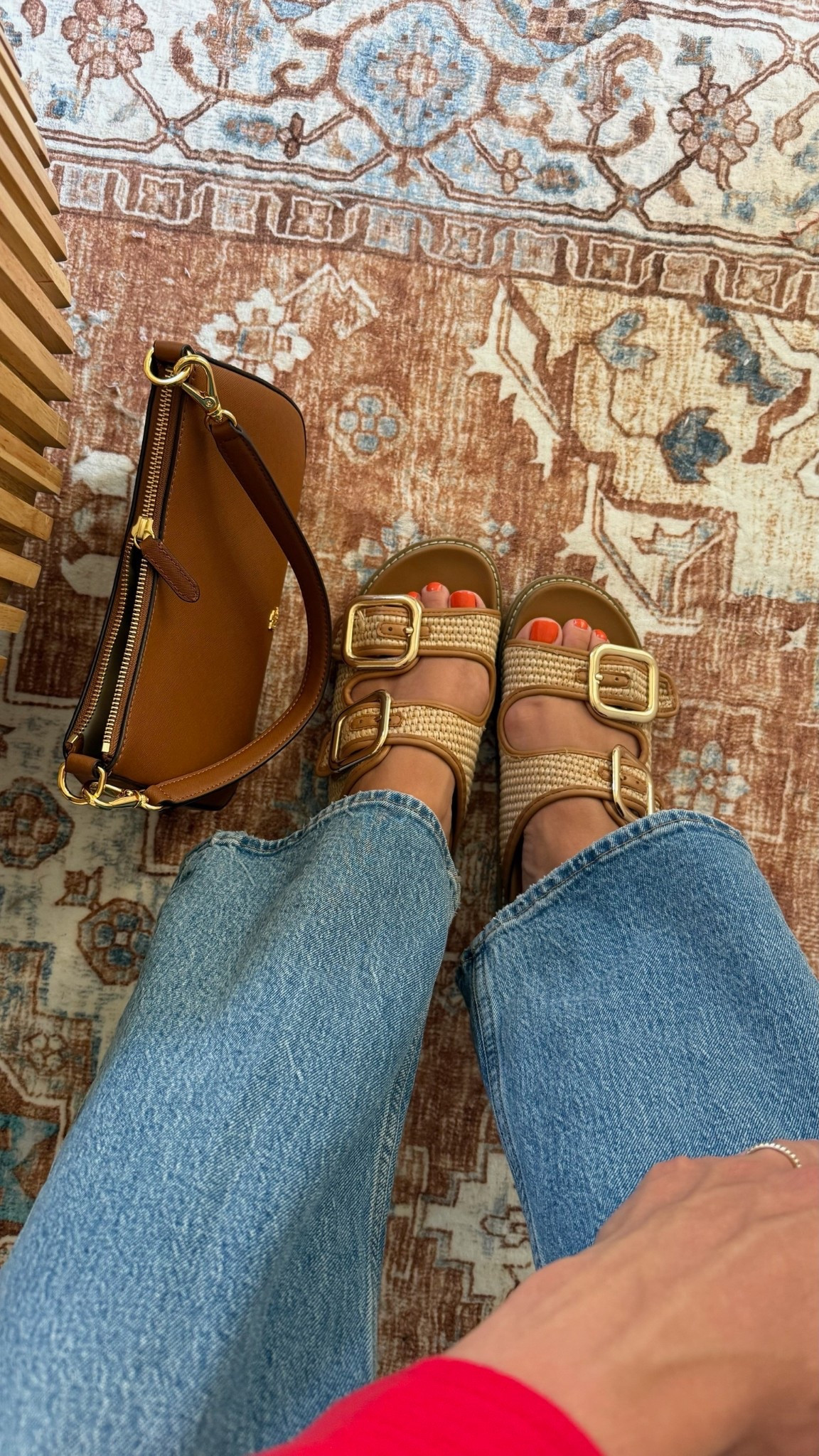 Target sandals, Ralph Lauren bag, Abercrombie jeans, Amazon rug

#LTKFindsUnder50 #LTKFindsUnder100 #LTKSaleAlert