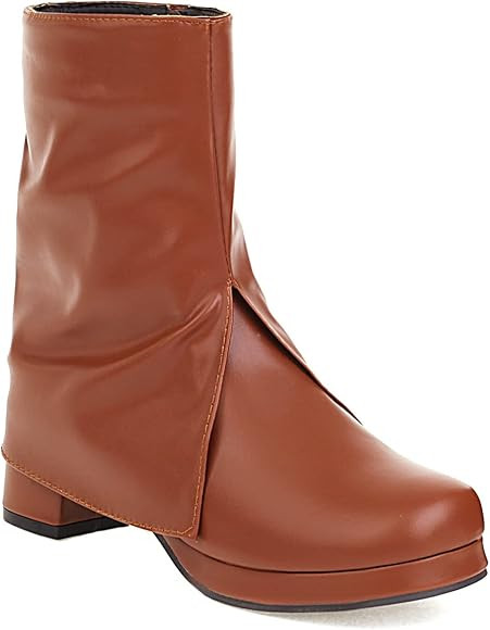 Sintético Fashion Round Toe Block Heel Slip-on Mid Heel with 5.5 cm Easy Walking Handmade Ankle ... | Amazon (ES)
