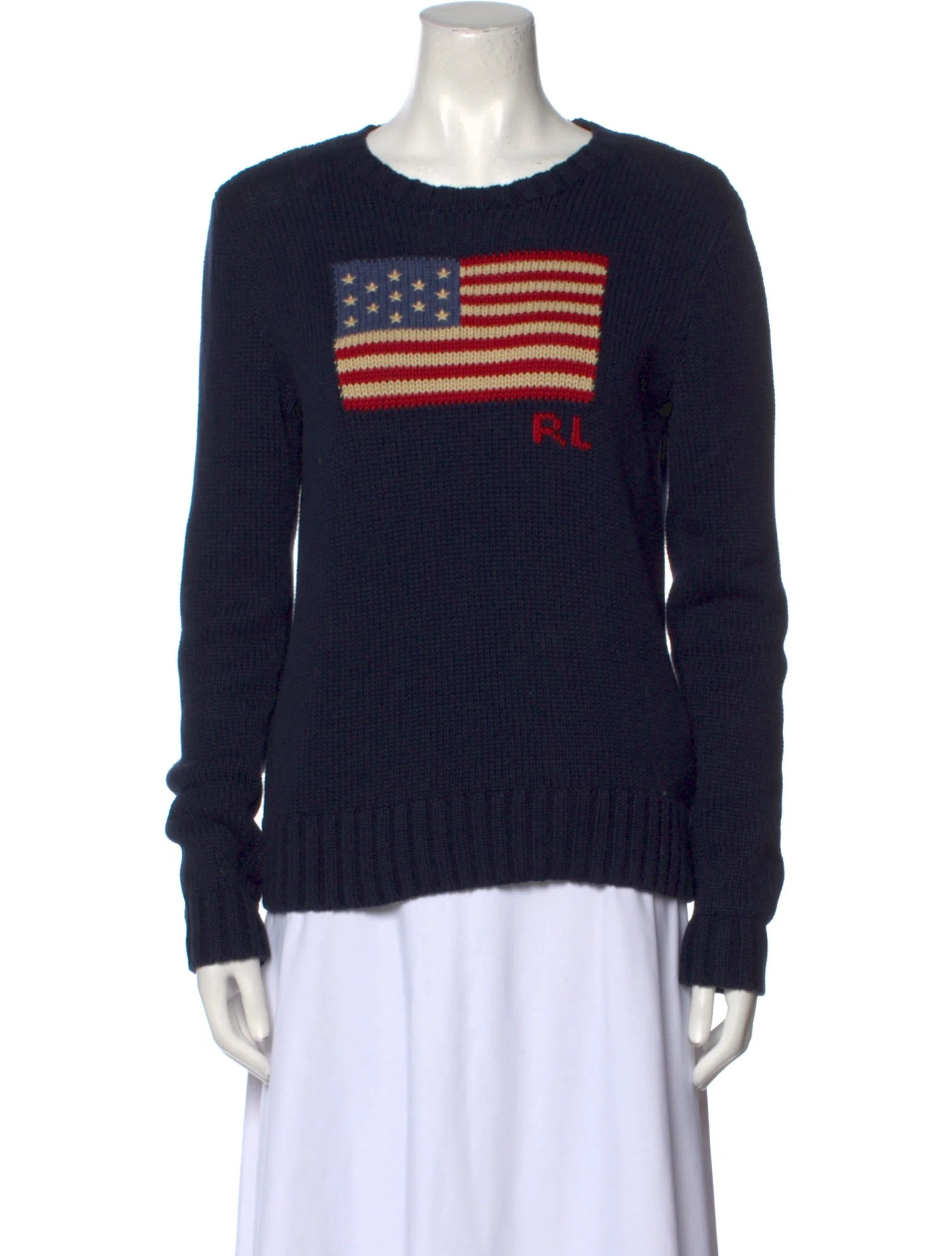 Graphic Print Crew Neck Sweater | The RealReal