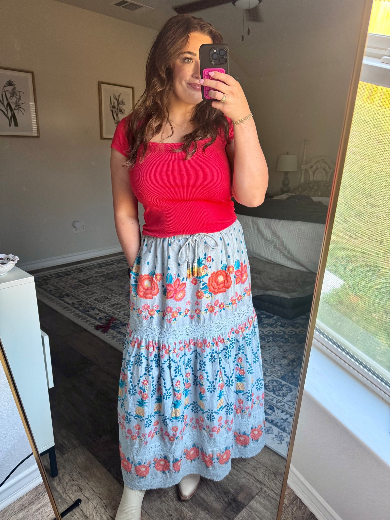 Comfy, colorful, and perfect for Wednesday in the office 🌸
Top-Medium
Skirt-Medium

#LTKU #LTKSaleAlert #LTKStyleTip