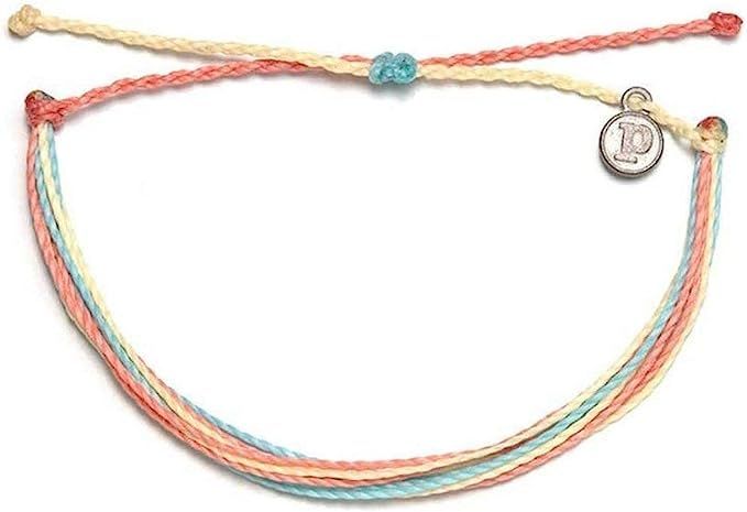 Pura Vida Jewelry Bracelets - 100% Waterproof and Handmade w/Coated Charm, Adjustable Band | Amazon (US)