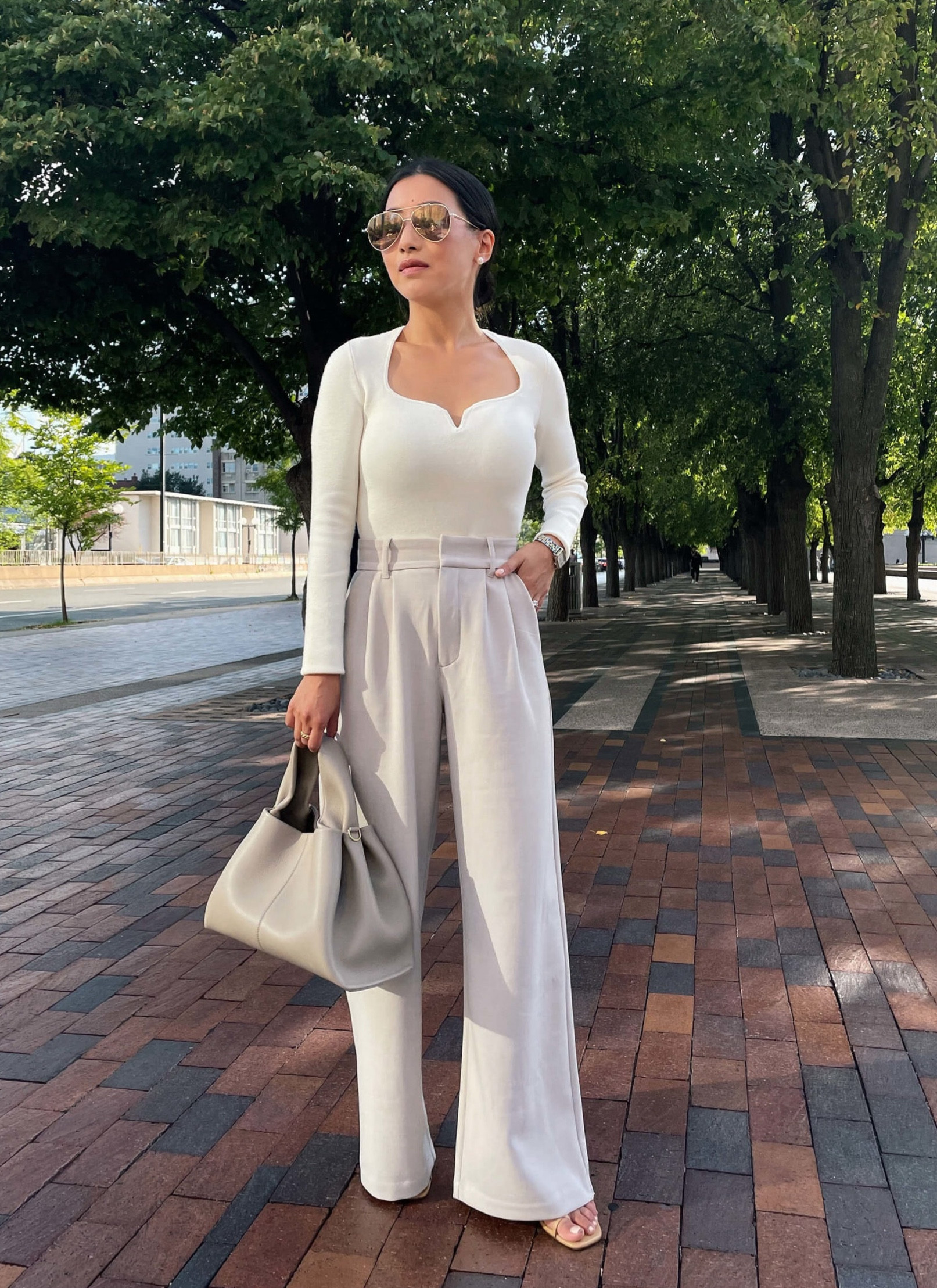 30% off Abercrombie + extra 15% off with code AFJEAN // stylish fall wardrobe staples for petites 

•A&F sweater knit top xxs (sleeves folded under, also linked in a bodysuit option)
•Tailored wide leg pants xs short (I’m wearing them in beige)
•Reformation sandals 5.5
•Polene bag 

#petite

#LTKsalealert #LTKSeasonal #LTKunder100