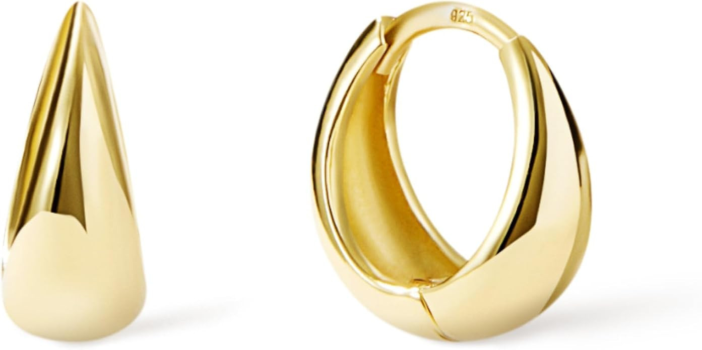 Ana Luisa Jewelry Hoop Earrings for Women Trendy -14K Gold Plated & Silver Rhodium Plated Earring... | Amazon (US)