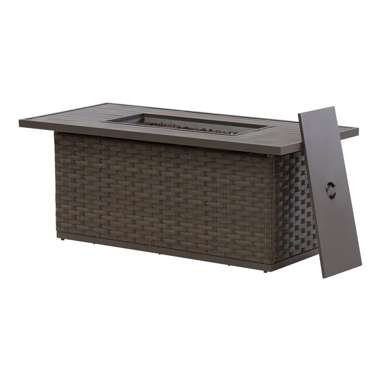 Better Homes & Gardens Harbor City Patio Fire Pit Dining Table - Walmart.com | Walmart (US)