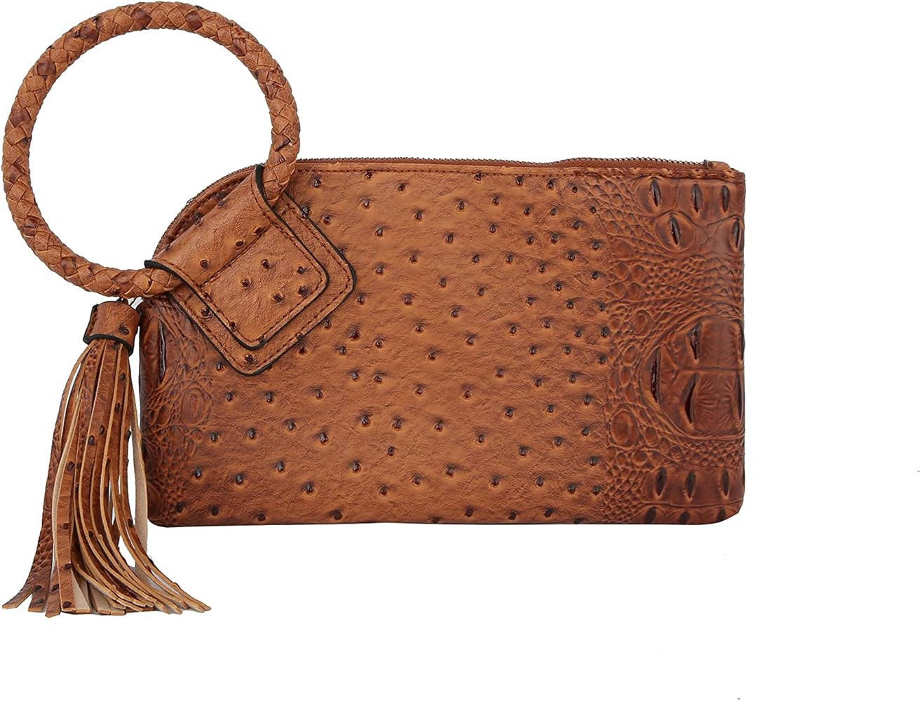 Womens Clutch Purse Wristlet Wallet Evening w/Hand Strap Casual Formal Vegan Leather - Metro Muse | Amazon (US)