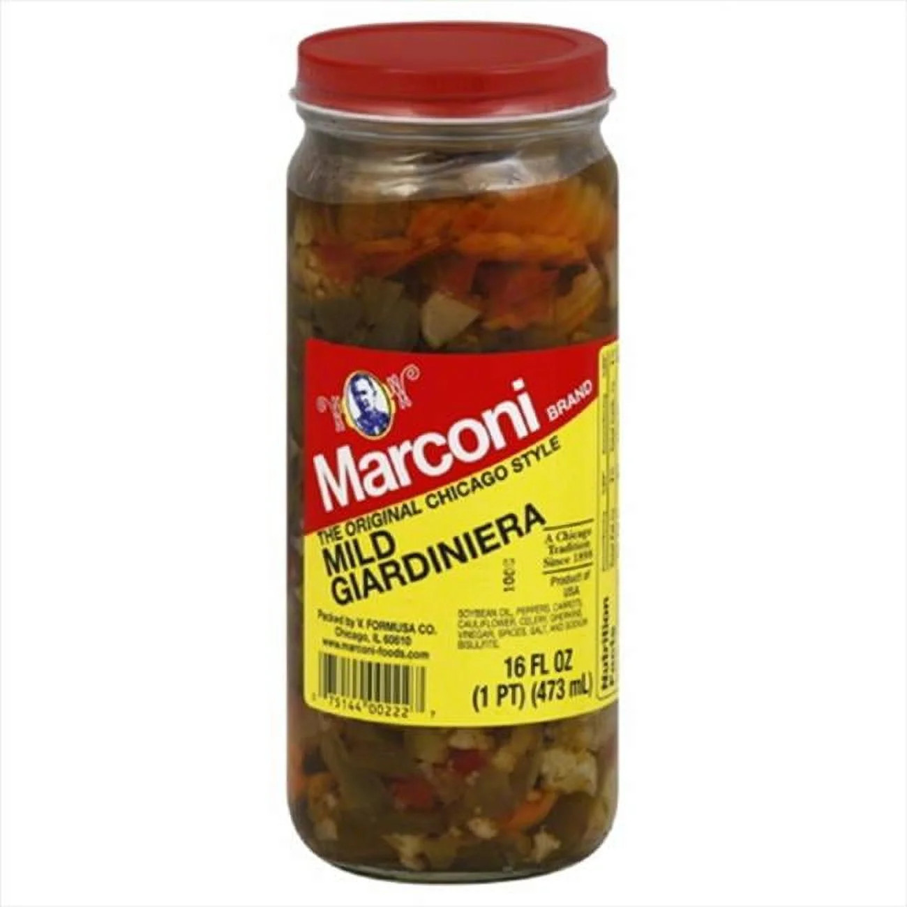 Marconi Original Chicago Style Mild Giardiniera, 16 fl oz Jar | Walmart (US)