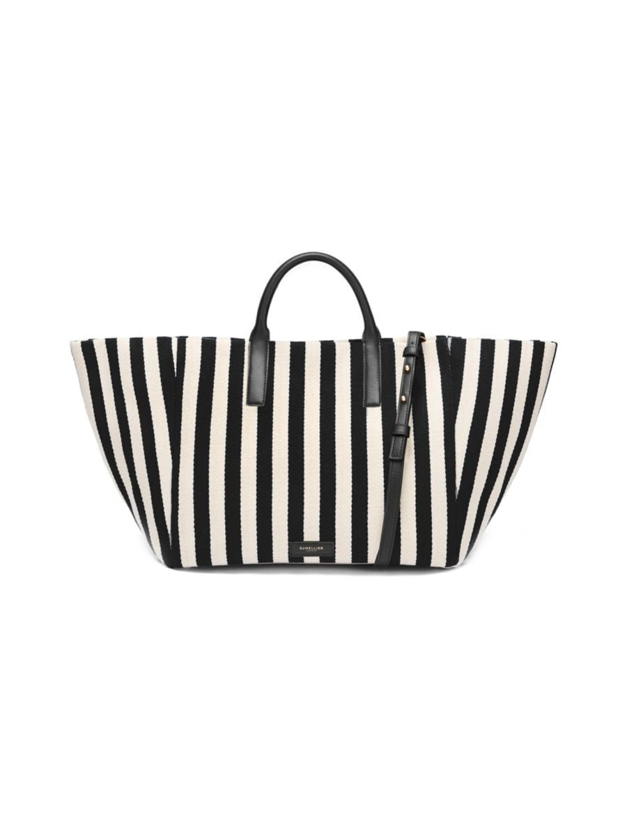 Lisbon Striped Canvas Tote Bag | Saks Fifth Avenue
