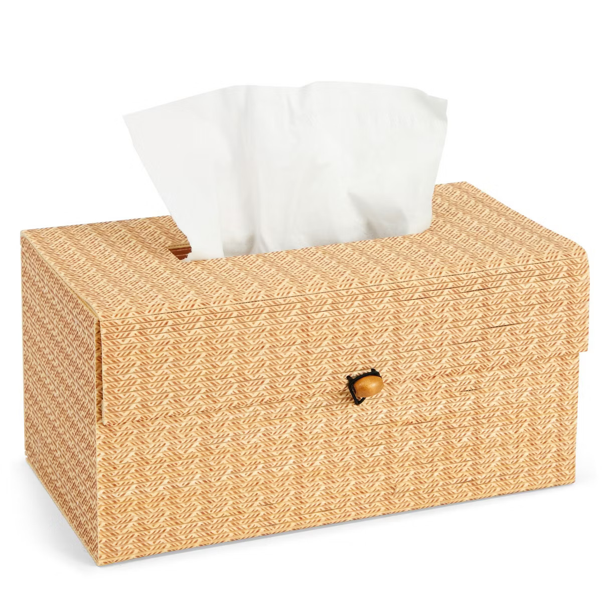Juvale Bamboo Cane Material Tissue Box Cover for Home and Bathroom Decor, 11 x 6 x 5 In | Target