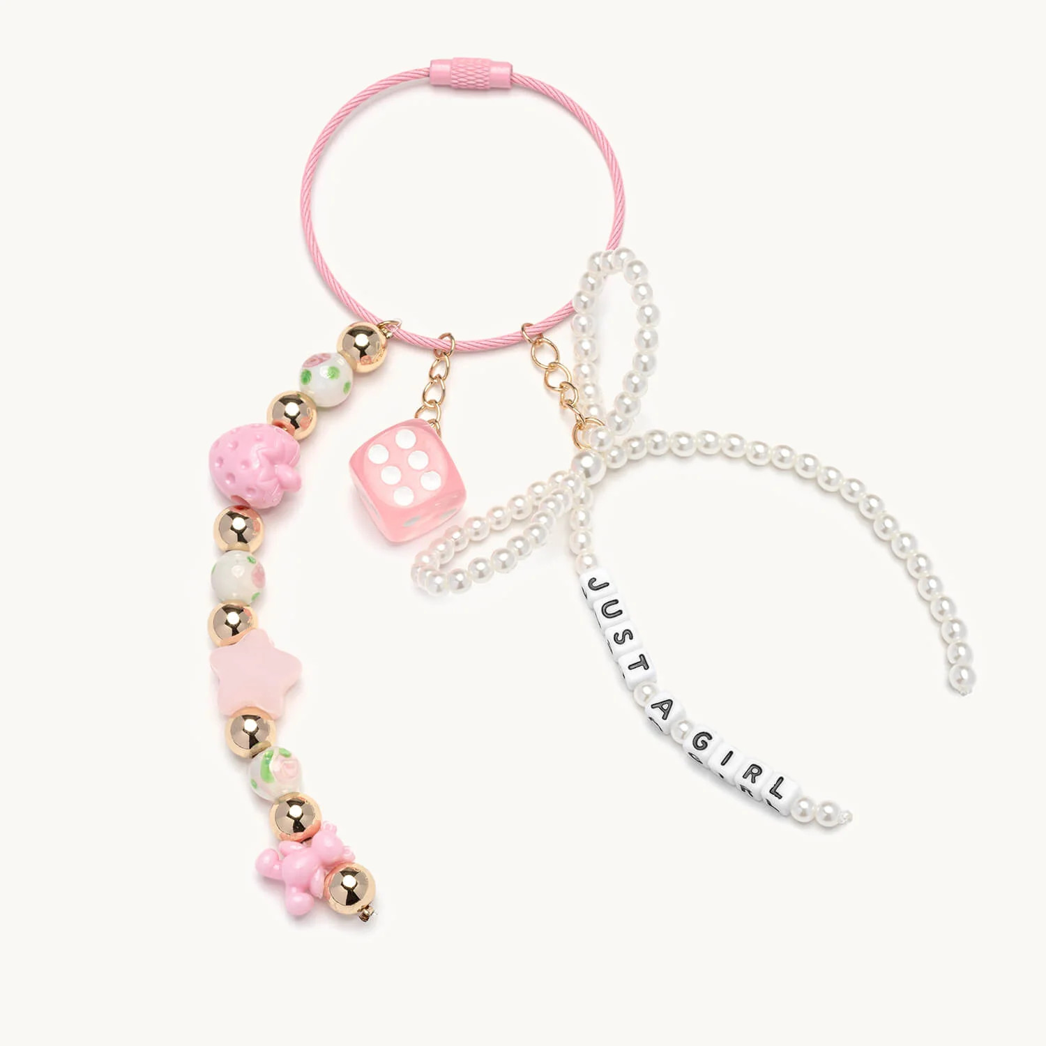 Just A Girl Bag Charm | Little Words Project