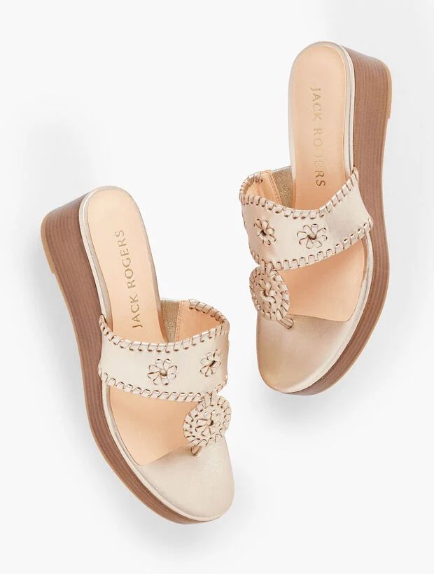 Jack Rogers® Jacks Cork Wedge Sandals | Talbots