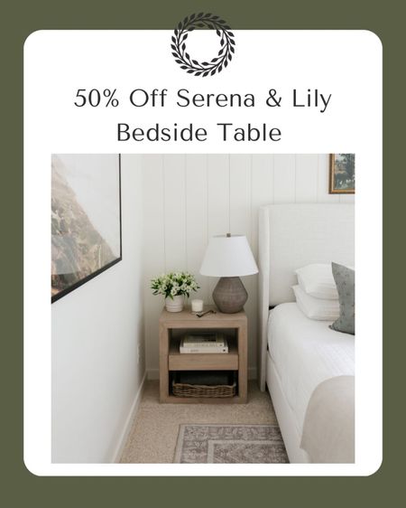 Serena & Lily nightstand, sheet set, quilt set, upholstered bed, vintage rug 

#LTKhome #LTKsalealert #LTKstyletip