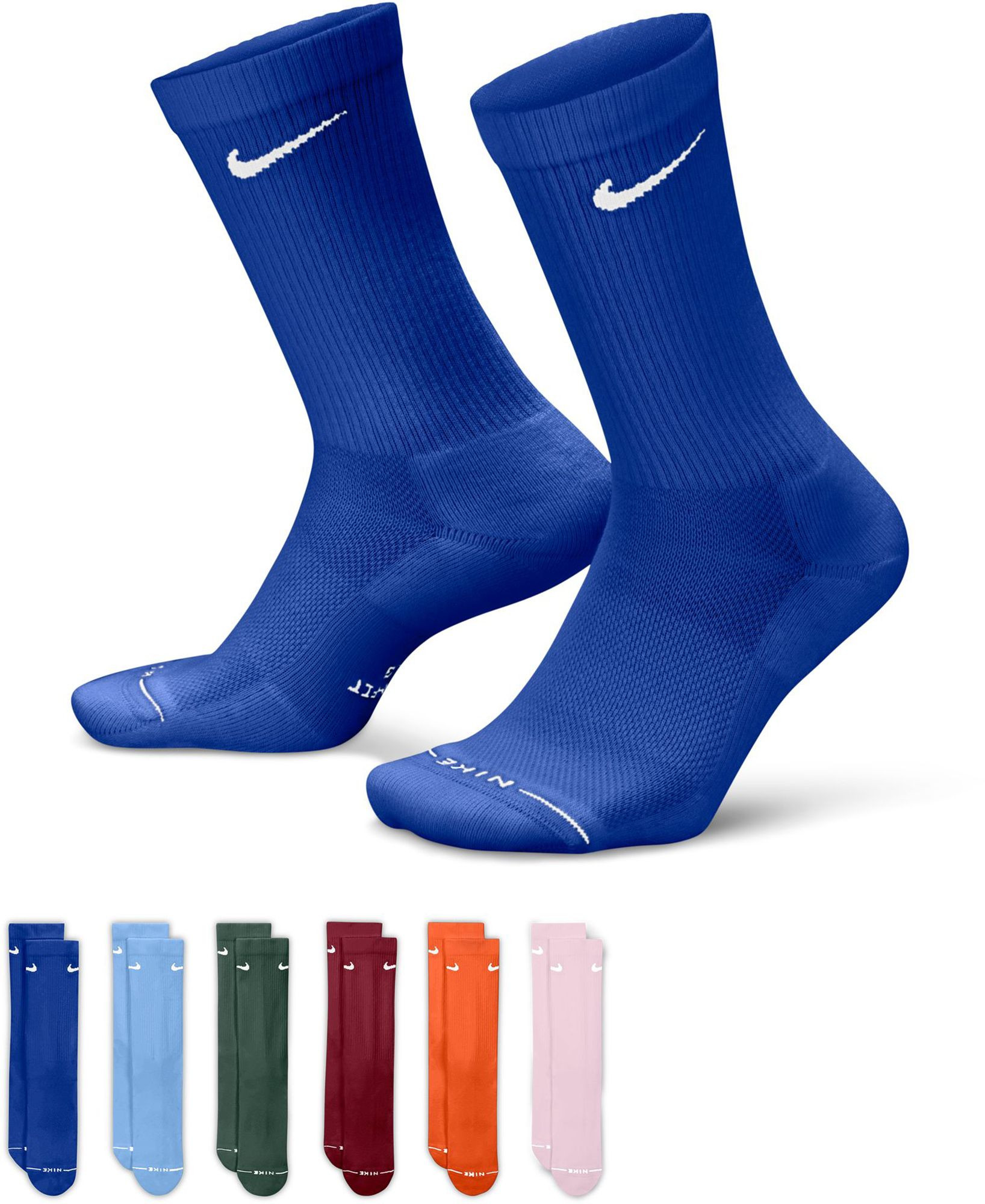 Nike Everyday Elevated Crew Socks - 6 Pairs, Men's, XL, Black | DICK'S Sporting Goods