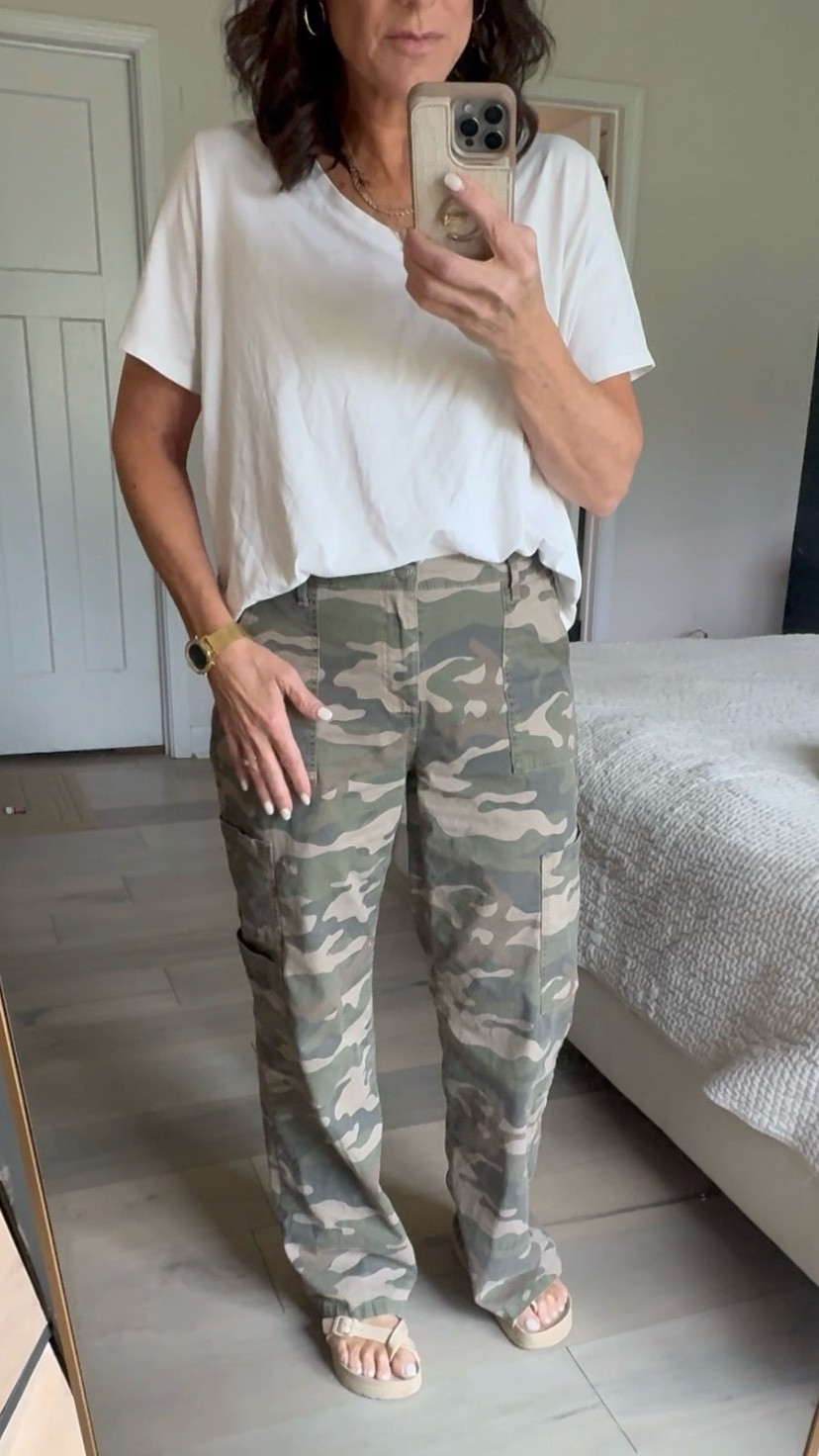 Love this camo pants from Walmart! 

#LTKOver40 #LTKootd