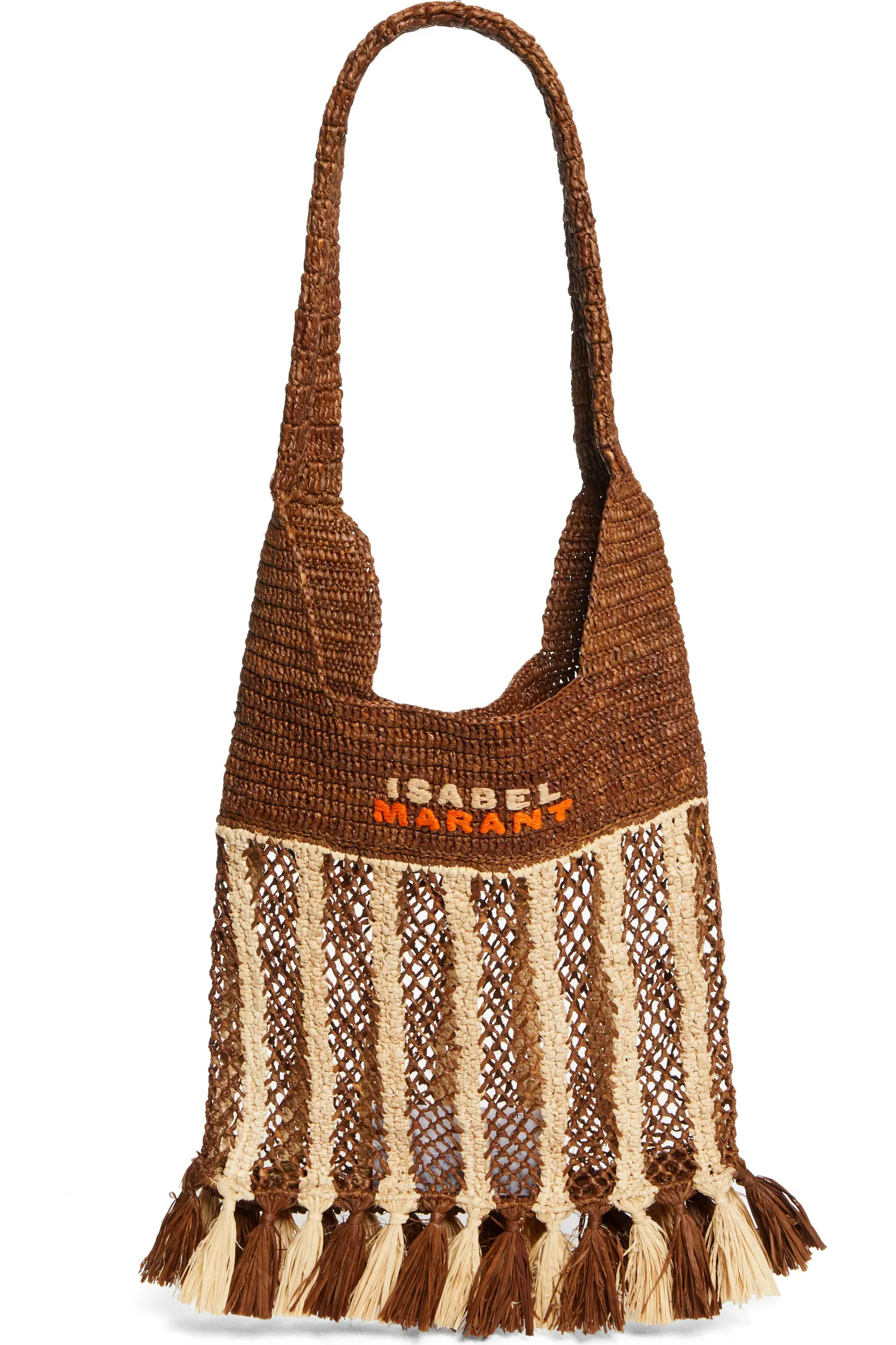 Isabel Marant Small Praia Fringe Raffia Tote (Women) | Nordstrom | Nordstrom