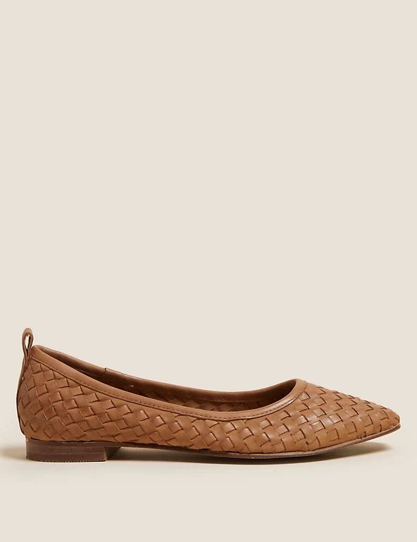 Leather Flat Ballet Pumps | M&S Collection | M&S | Marks & Spencer (UK)