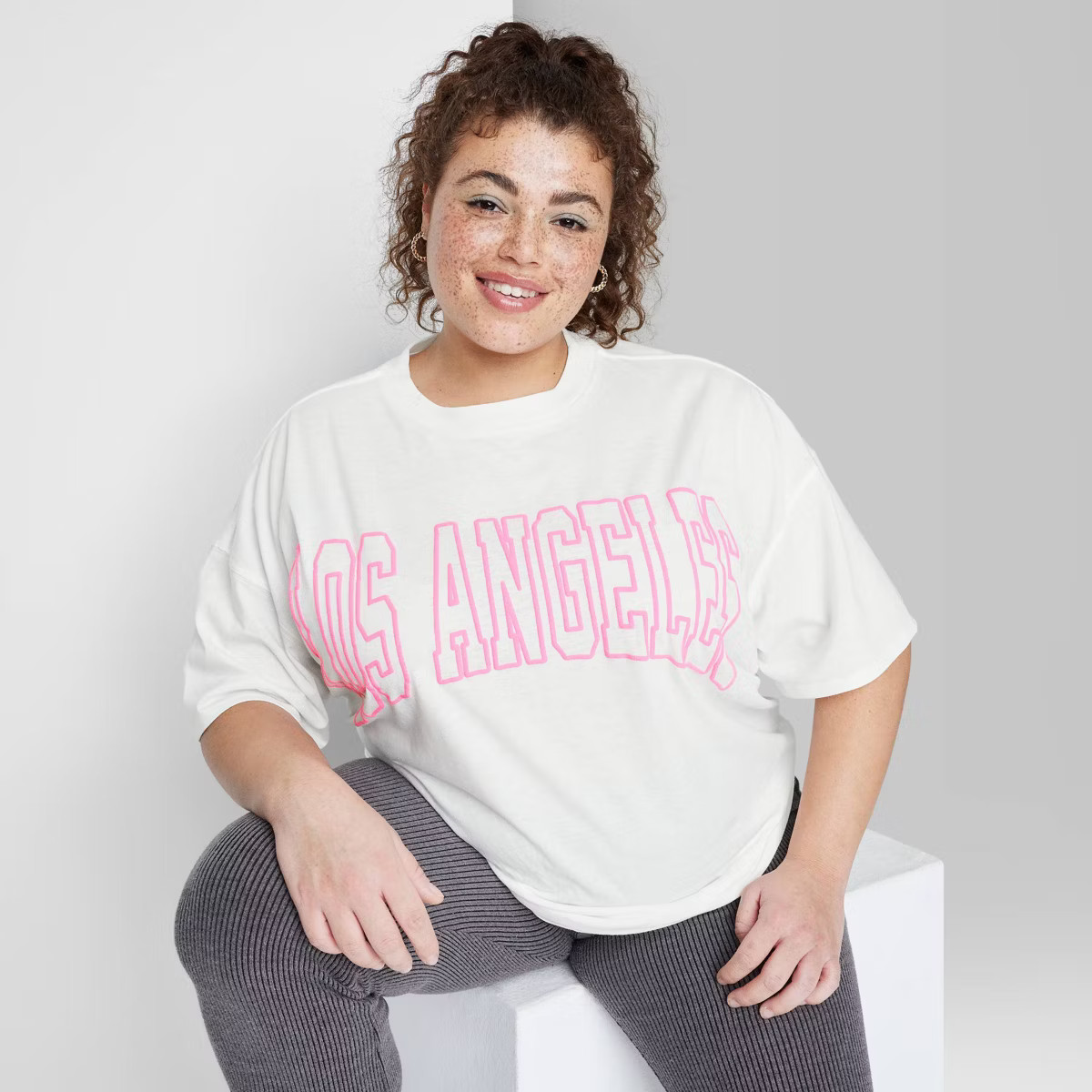 Women's Elbow Sleeve Oversized Graphic T-Shirt - Wild Fable™ | Target