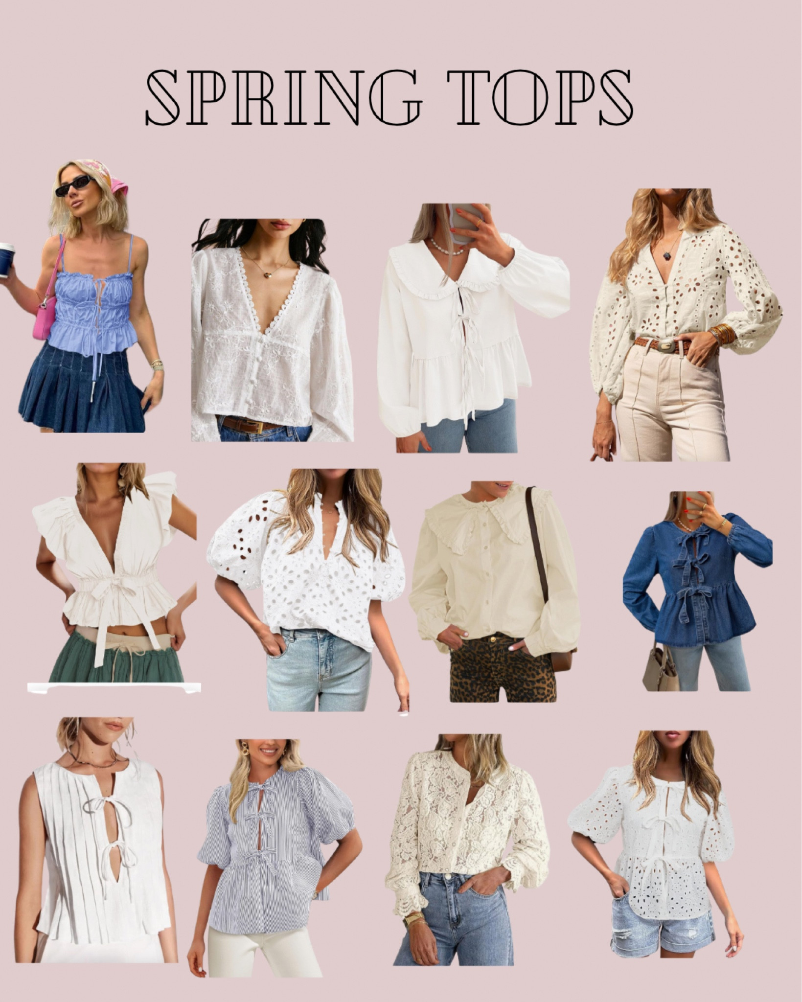 Spring tops 

#LTKSeasonal #LTKFindsUnder100 #LTKStyleTip
