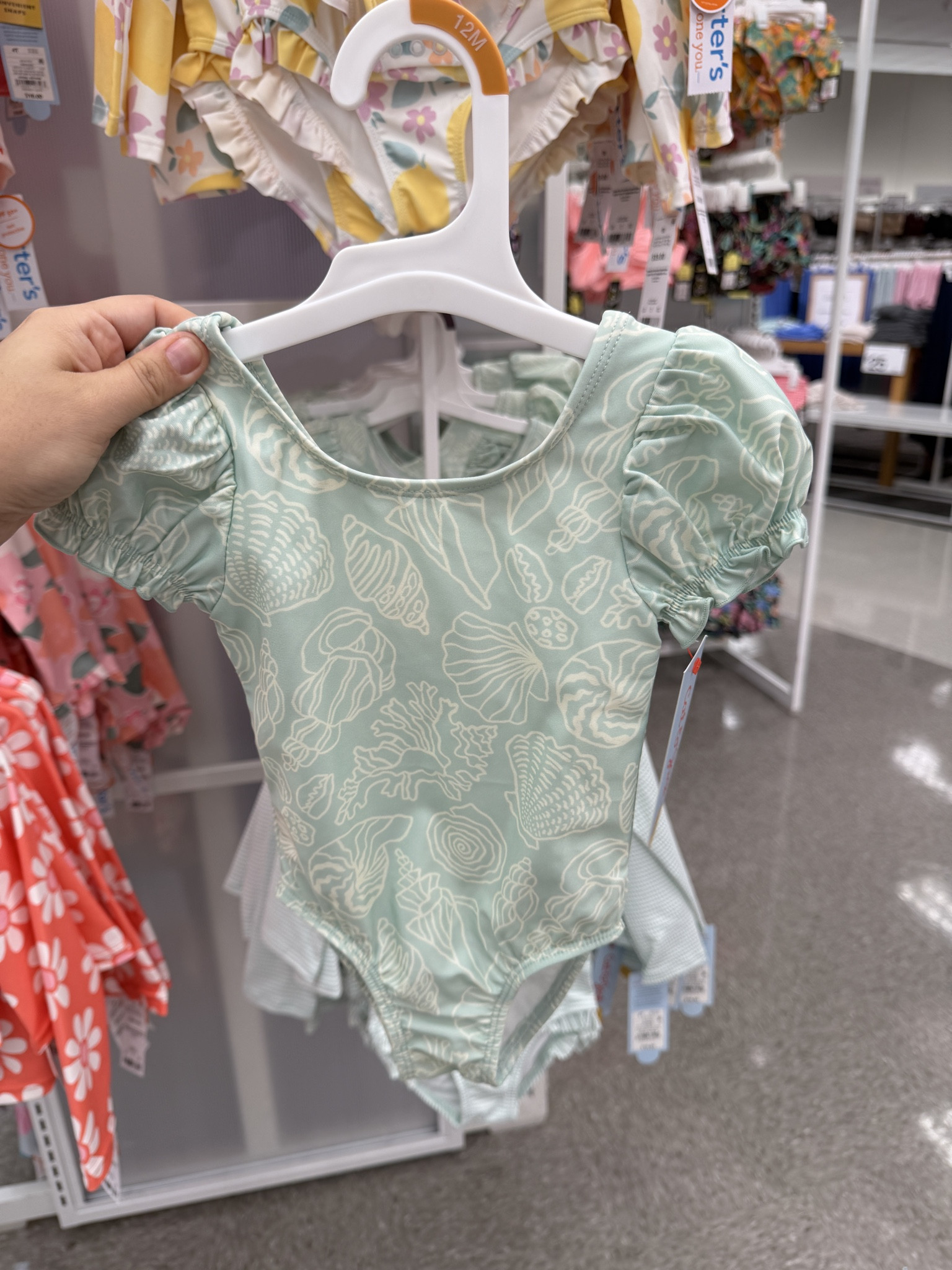 New bathing suits for kids at Target! 

Toddler Girls' Puff Sleeve Seashell One Piece Swimsuit - Cat & Jack

#LTKmomlife #LTKSeasonal #LTKKids