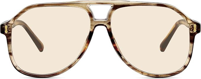 Square Oversized Aviator Sunglasses UV400 for Women | Amazon (US)