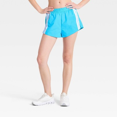 Women's Contrast Trim Woven Shorts - JoyLab™ Bright Blue XL | Target