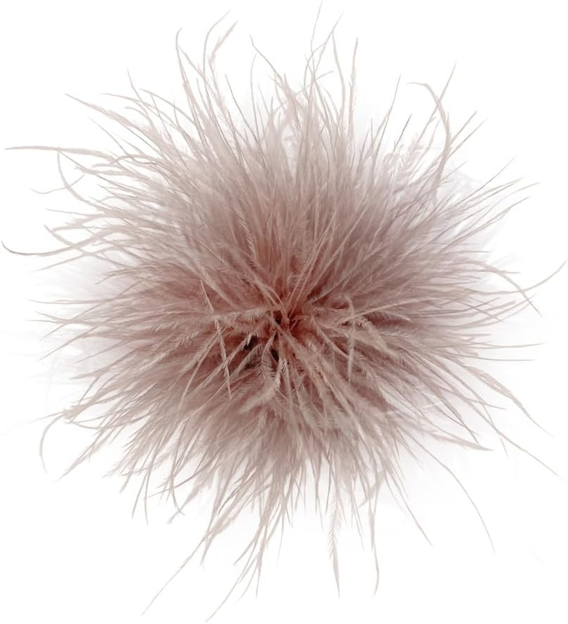 Dainty Feather Flower Large Brooch Pin for Women Men Elegant Oversized Floral Lapel Pins Shawl Dress Suit Clothes Accessories Wedding Party Dance Banquet Fashion Jewelry 150mm | Amazon (US)